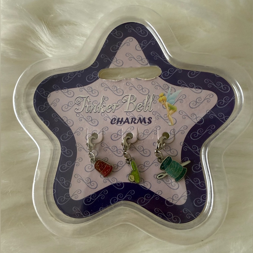 Disney Store Tinkerbell  3 piece charm set